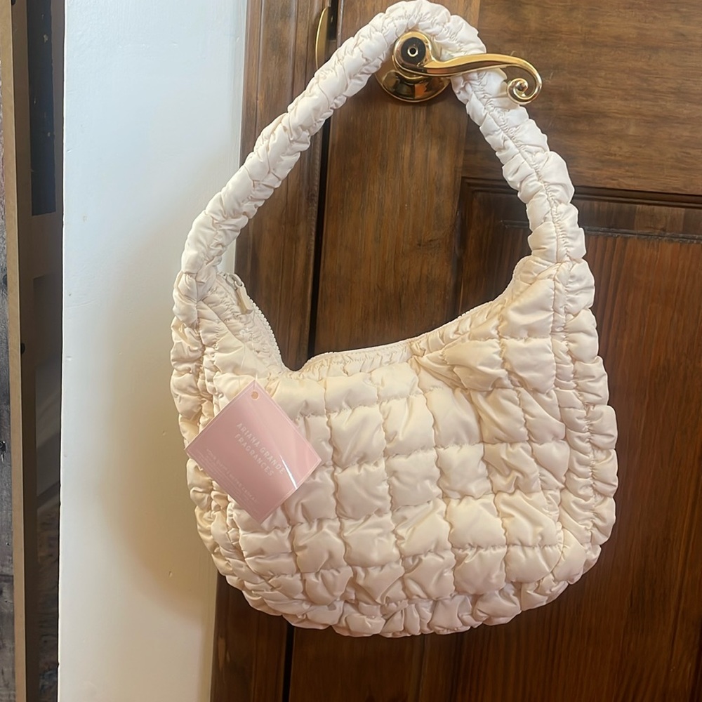 Ariana Grande purse fragrances perfumes bag gift recycled polyester
